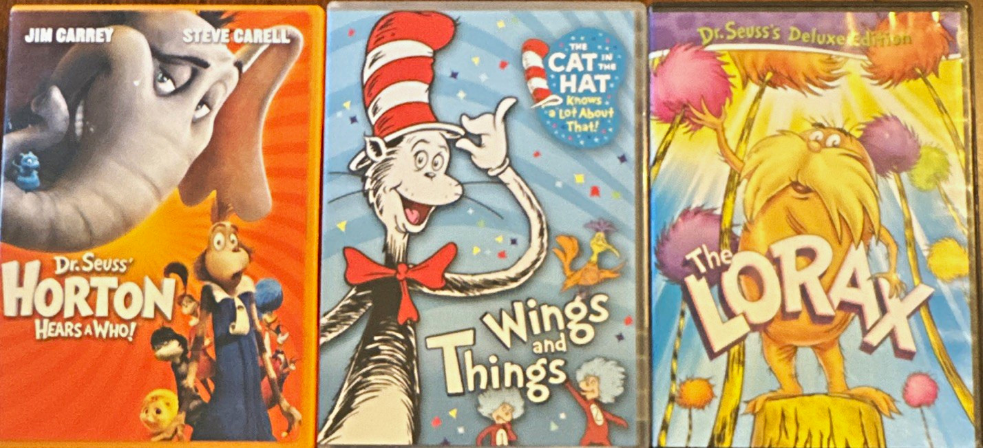 Dr. Seuss DVD Lot Deluxe Edition Widescreen/Full Screen: Horton, Lorax + 1