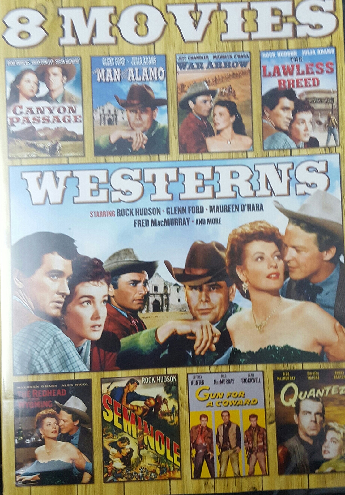 8 Movie Westerns: (DVD) NEW