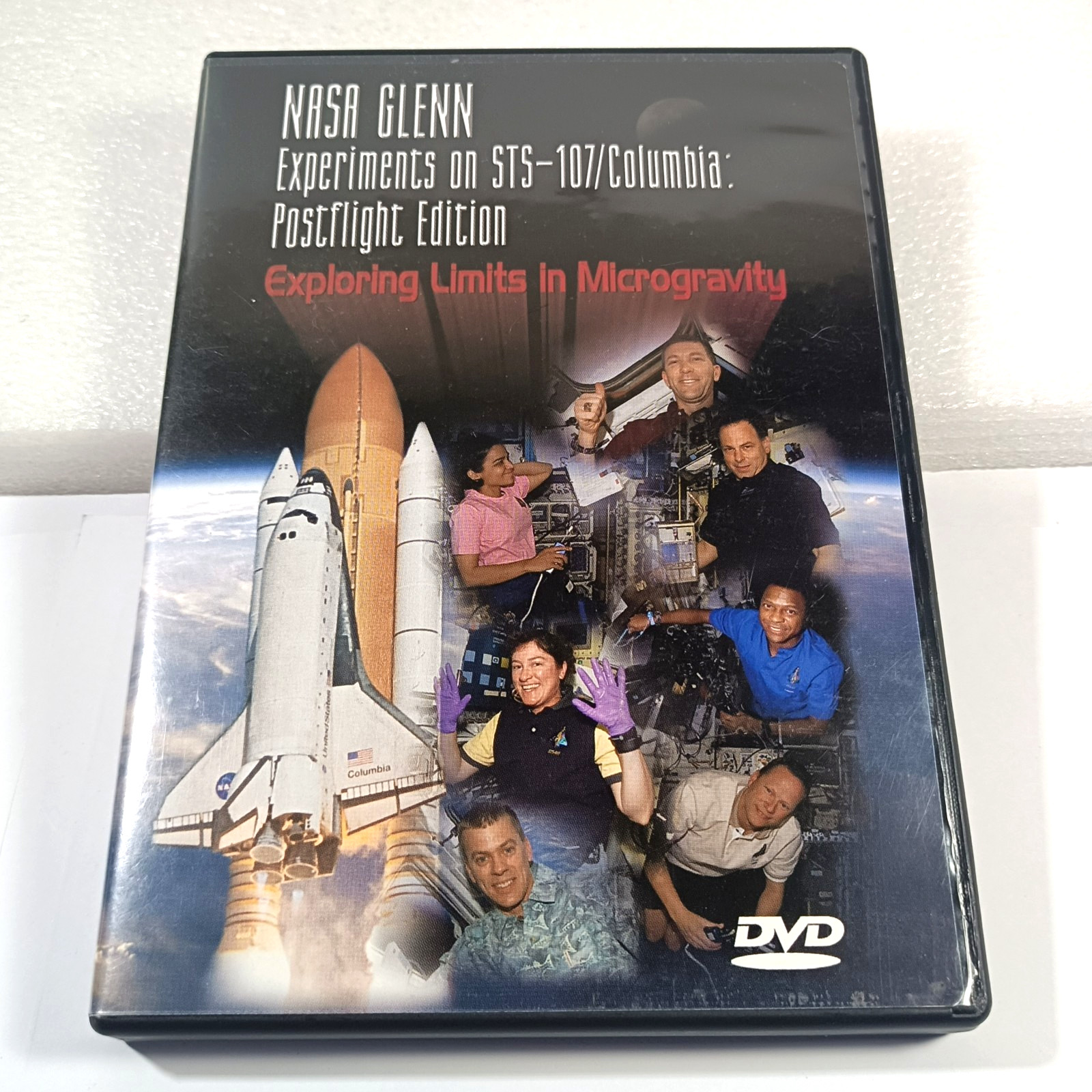 NASA Glenn Experiments on STS-107 Columbia space shuttle DVD 2003 tested