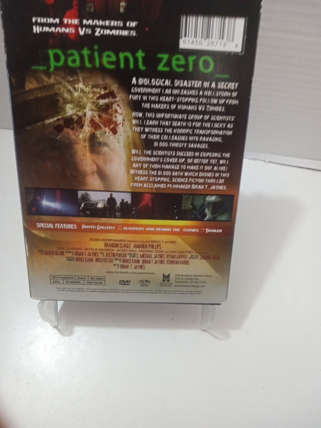 Patient Zero (DVD 2012 93 Min ) Amanda Phillips NR