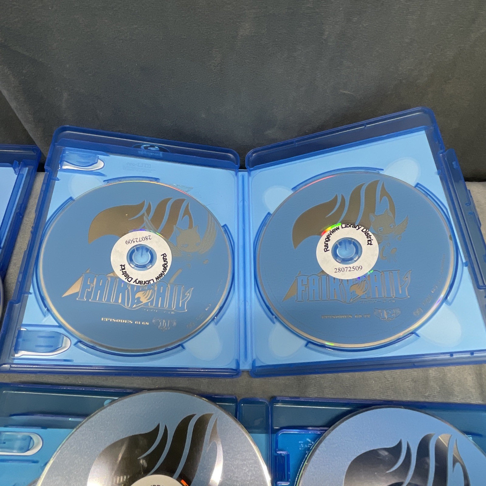 Fairy Tail Anime Blu-ray lot Ex Library Large Bundle Many Episodes 24 Disc