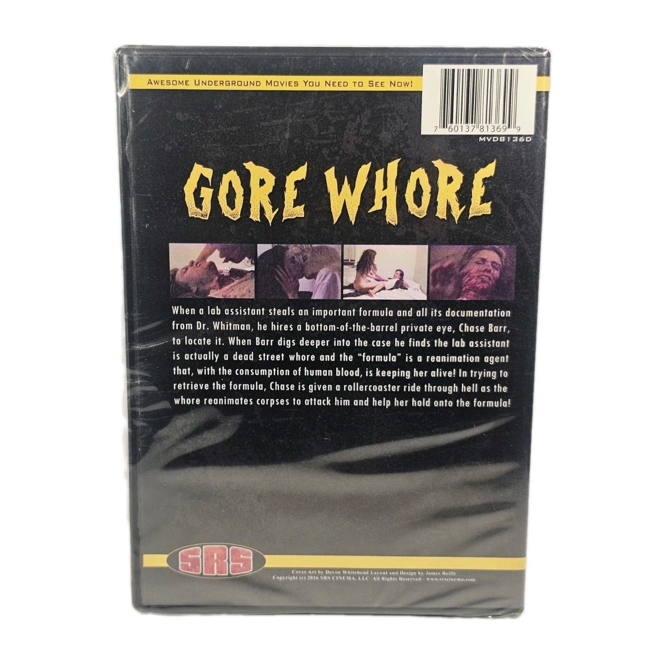 Gore Whore DVD 1994 B Horror SRS Cinema Audrey Street Brady Debussey New Sealed