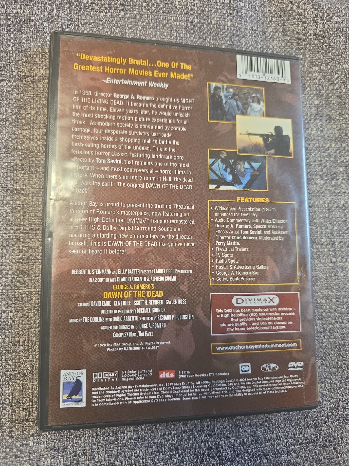 George A Romero’s Dawn of the Dead (DVD, 2004) Divimax Series Special Edition