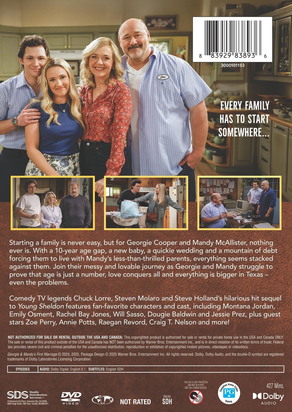Warner Home Video Georgie & Mandy’s First Marriage Complete First Season DVD