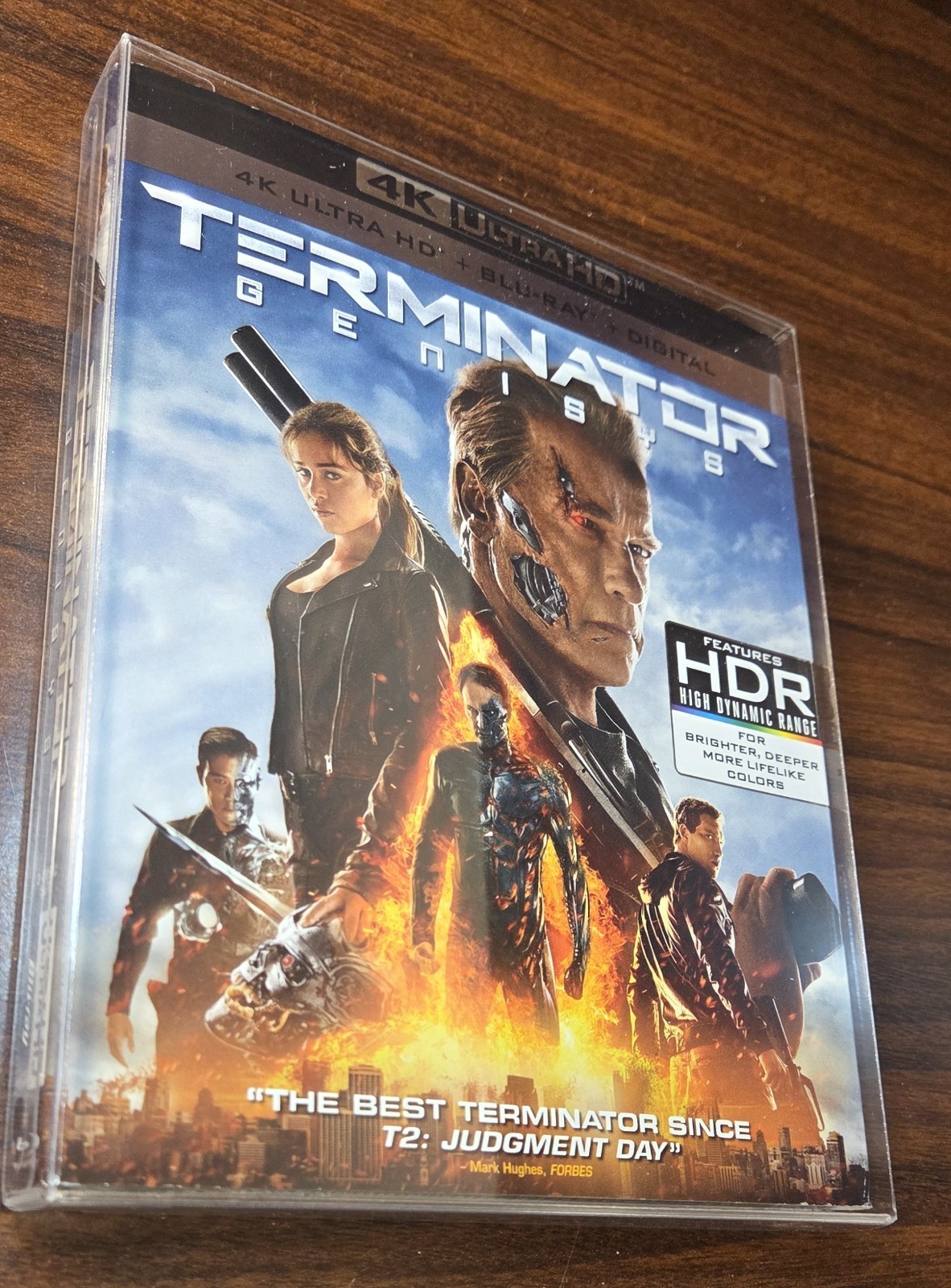 Terminator Genisys (4K/Blu-ray) SLIPCOVER w/PROTECTIVE SLEEVE-NEW- Free SHIPPING