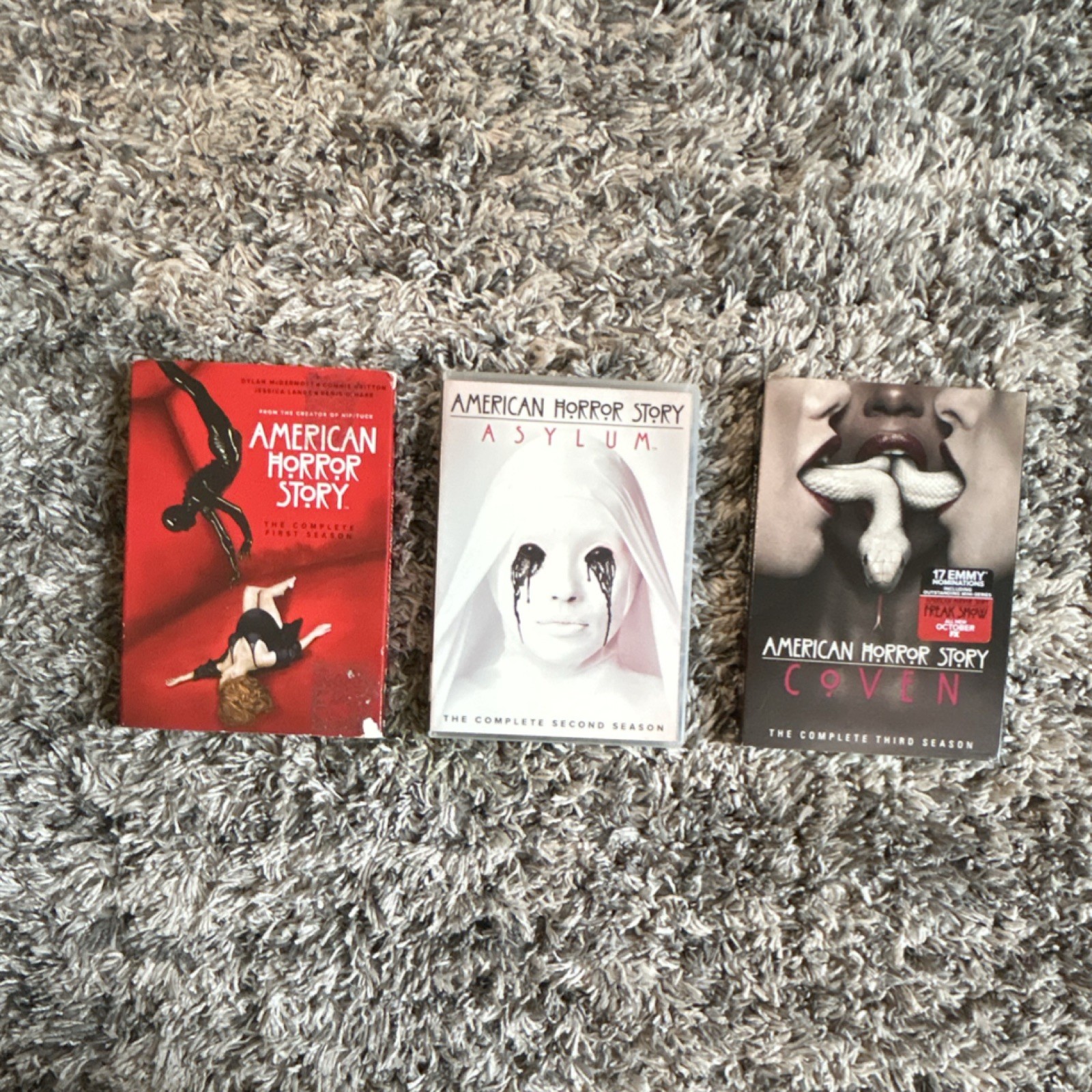 American Horror Story Seasons 1-3 DVD Box Set Special Features English Horror