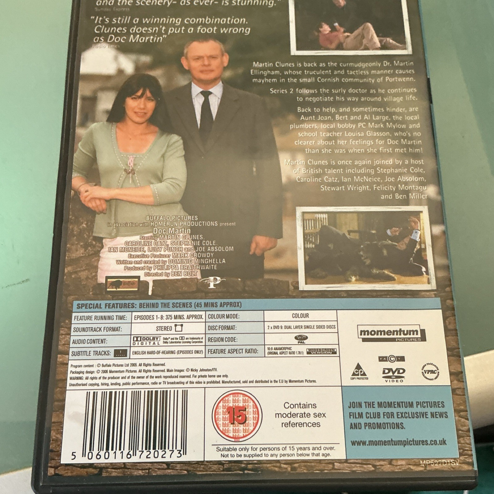 Momentum Pictures Doc Martin Complete Series Two DVD Box Set Region 2 PAL