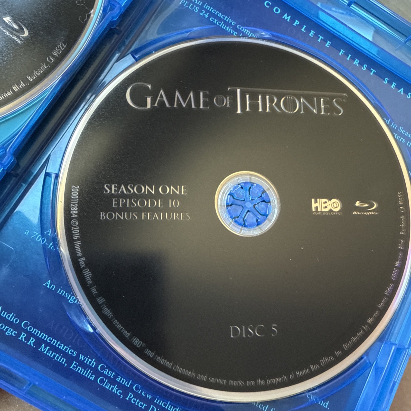 Game of Thrones: The Complete First Season Blu Ray Digital HD