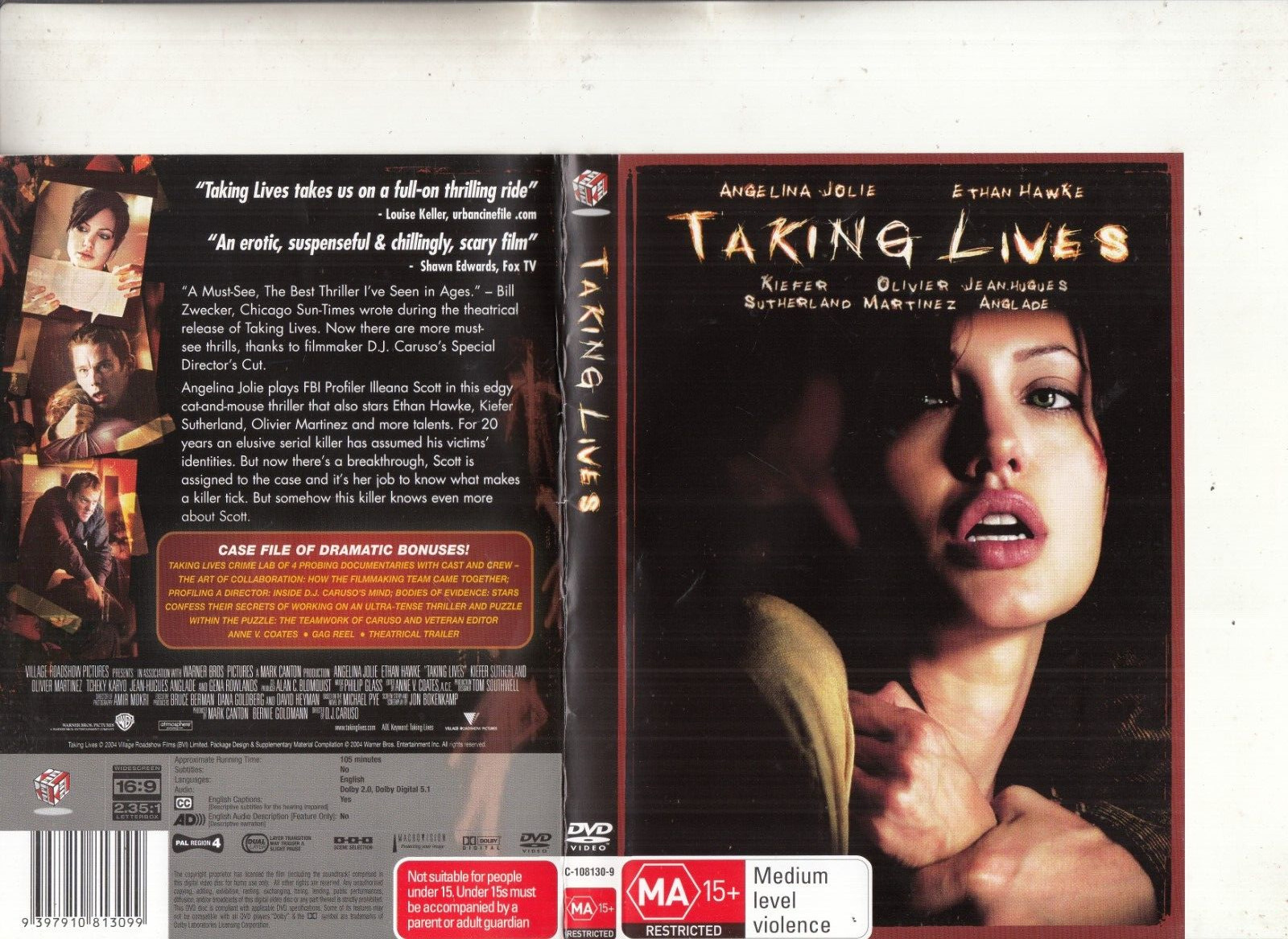 Taking Lives-2004-[Angelina Jolie]-Village Roadshow Pictures-Movie VRP-DVD