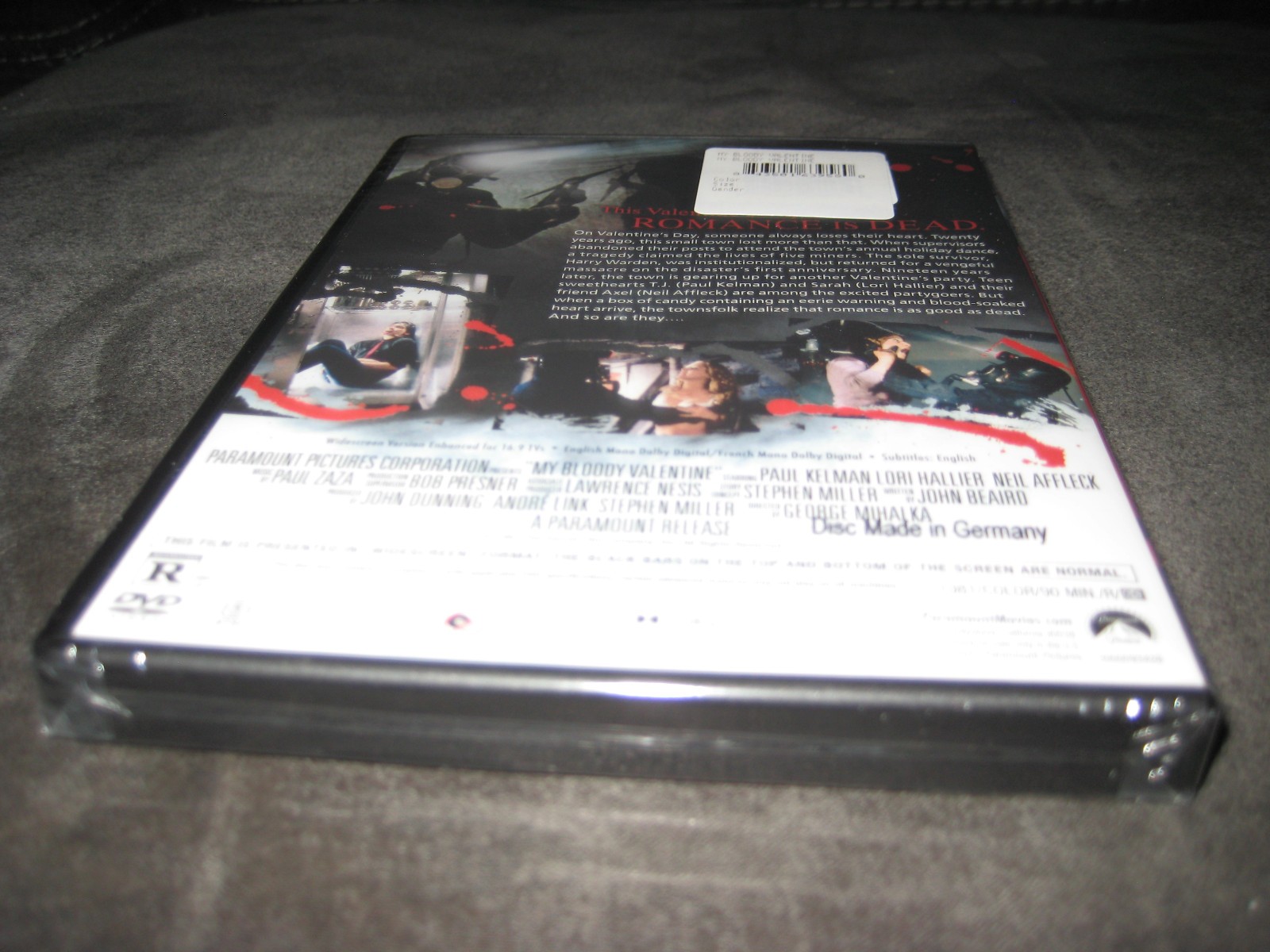 MY BLOODY VALENTINE (DVD 2020) BRAND NEW – RATED R – WIDESCREEN – HORROR – DRAMA