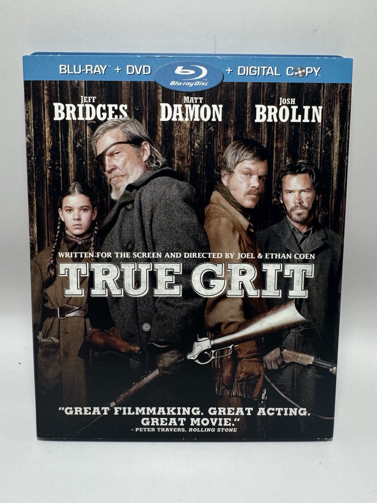 Paramount True Grit Blu-ray/DVD (2010) PG-13 Western Bridges Damon Coen Digital