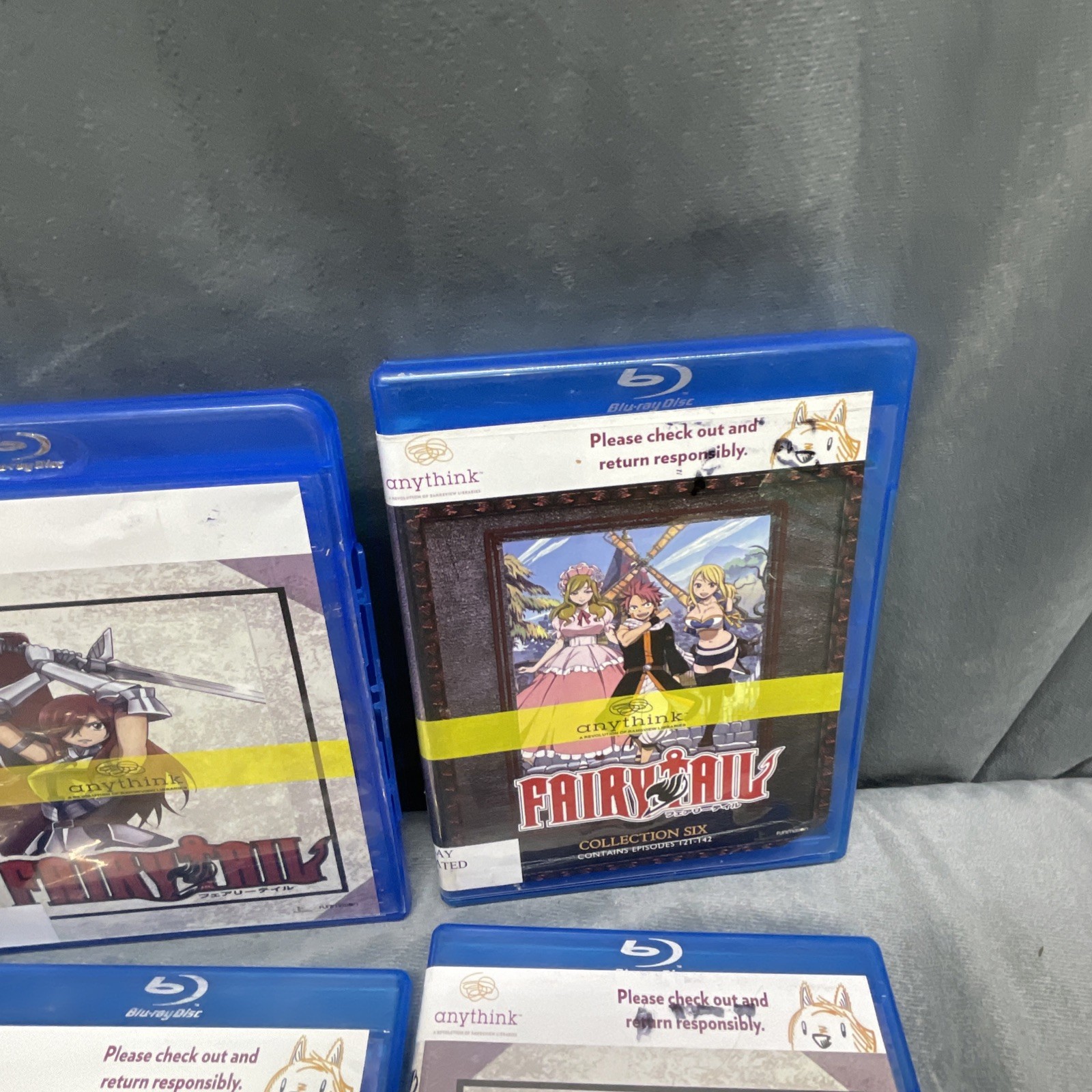 Fairy Tail Anime Blu-ray lot Ex Library Large Bundle Many Episodes 24 Disc