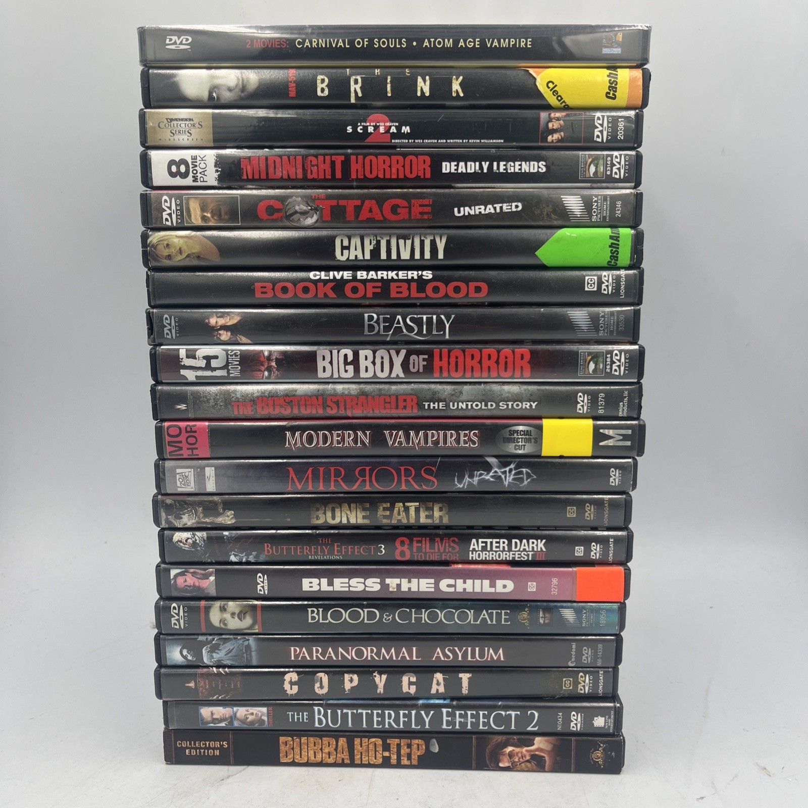 Horror Movie • DVD • Lot 20 DVDs • Good Condition