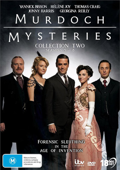 Murdoch Mysteries (Seasons 5-8) NEW PAL/NTSC 18-DVD Box Set Yannick Bisson