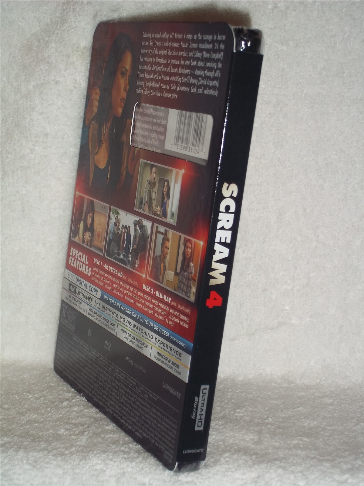 Scream 4 (4K/Blu-ray, 2026) NEW Emma Roberts Neve Campbell horror slasher sequel