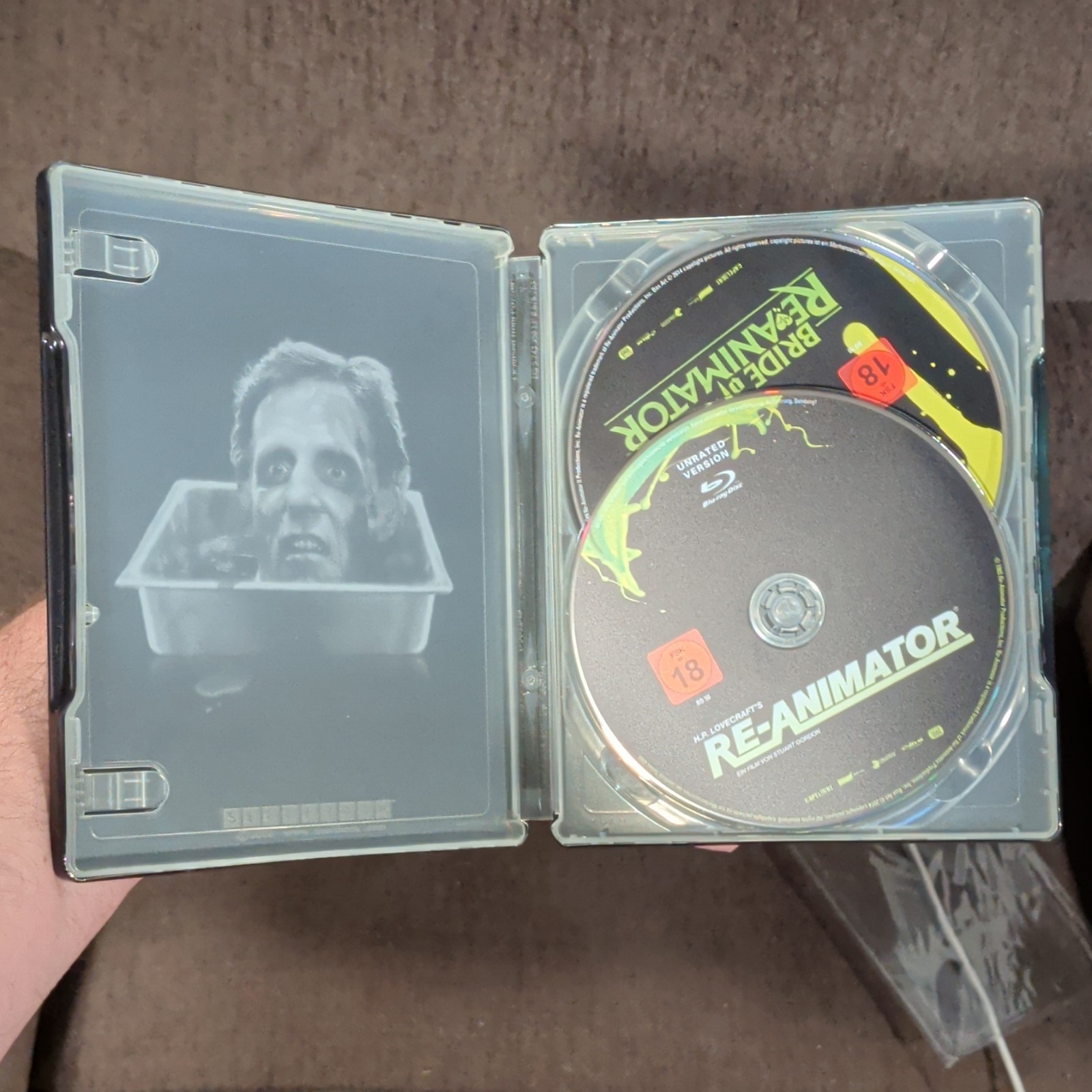 Capelight German Re-Animator 1&2 Blu-ray Steelbook Blu-ray Case OOP Region *B*
