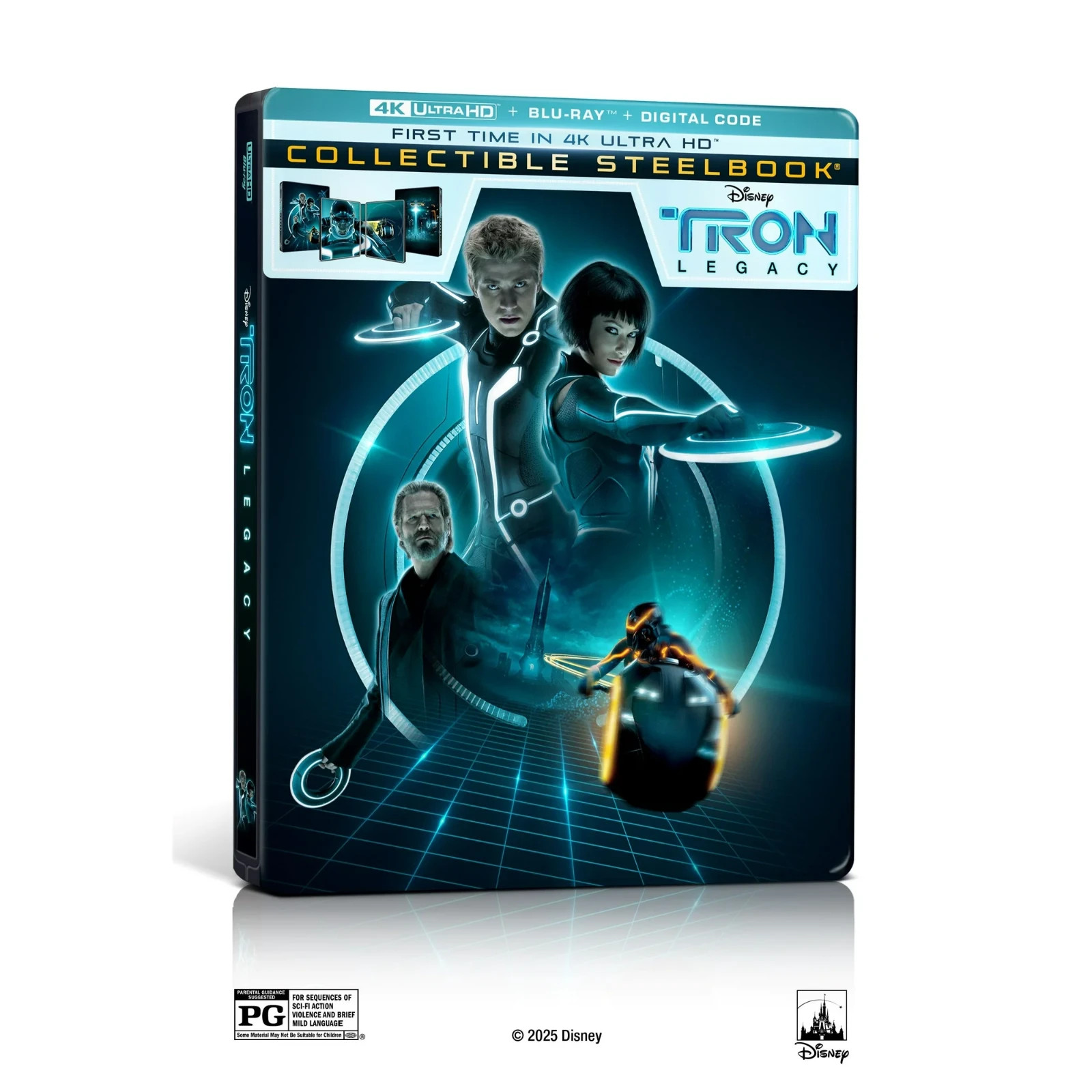 Hoppers 4K & Tron Ares 4K & Tron Legacy 4K & Tron 4K (4x DISNEY STEELBOOK)