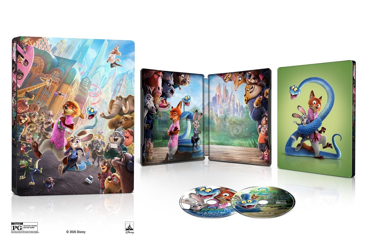 Steelbook Zootopia 2 (4K UHD + Digital) NEW