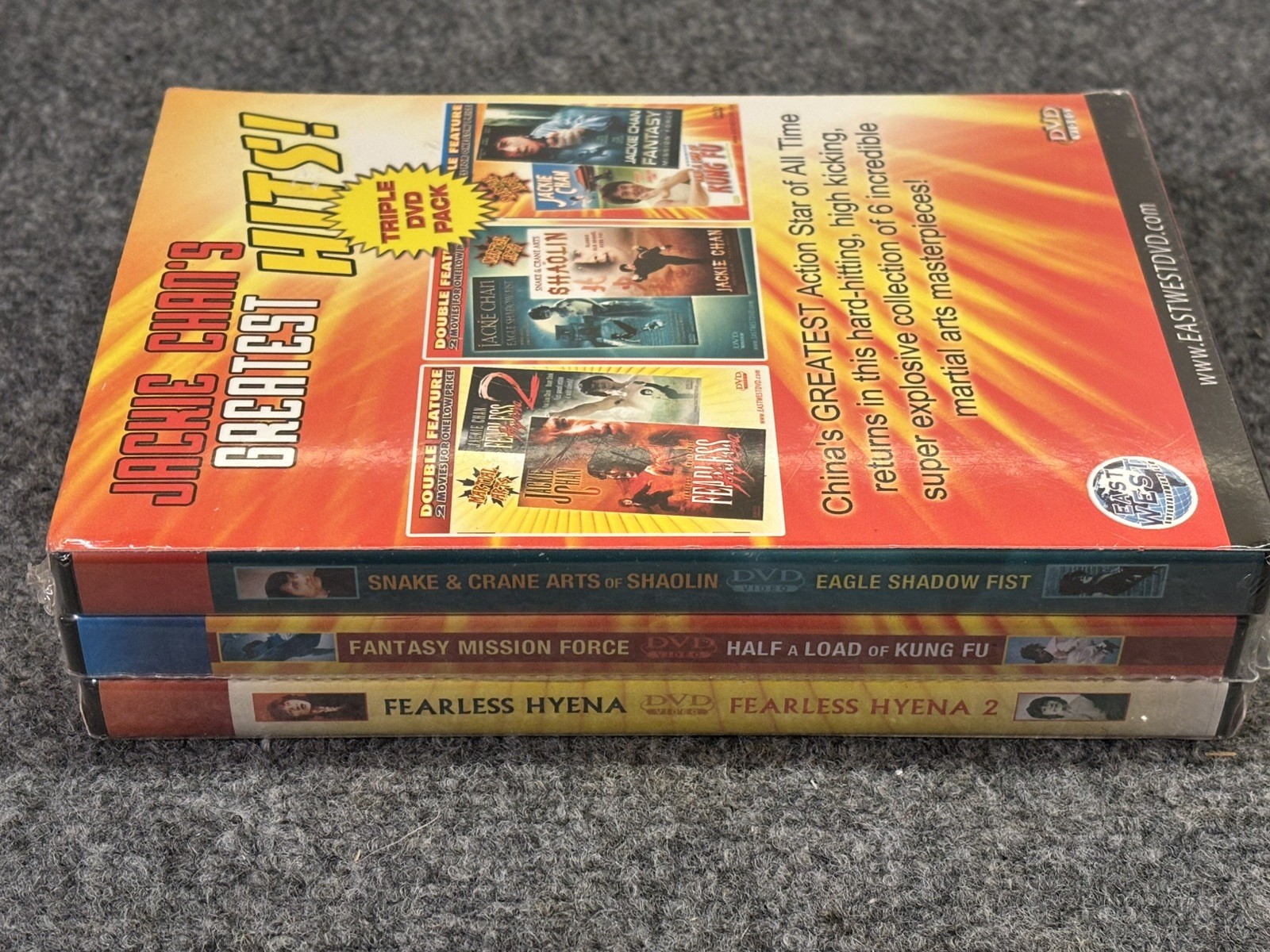 Jackie Chan’s Greatest Hits – Triple DVD Pack (6 Movies) – New Sealed