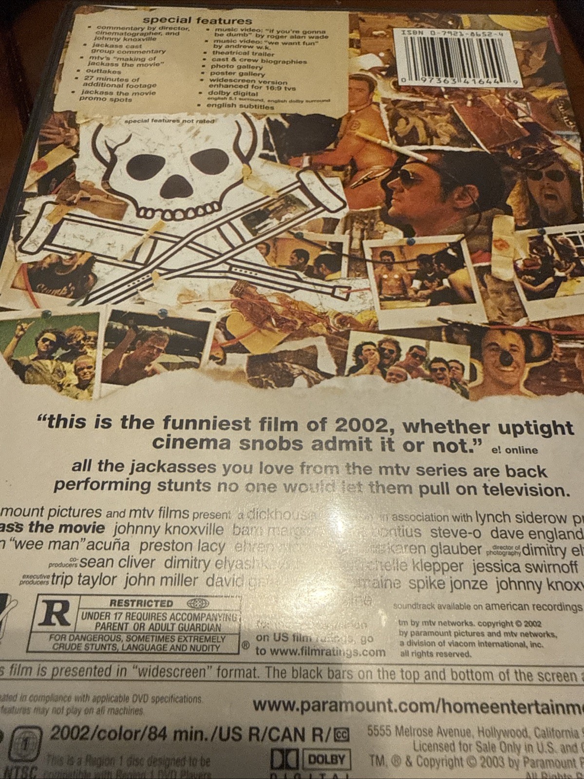 Jackass The Movie DVD Widescreen Collection Special Collecor’s Edition