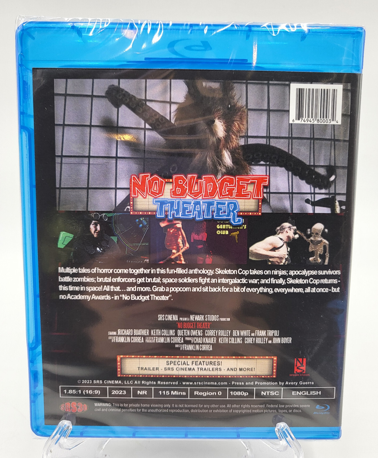 SRS CINEMA BLU-RAY NEW NO BUDGET THEATER LIMITED EDITION HORROR ANTHOLOGY