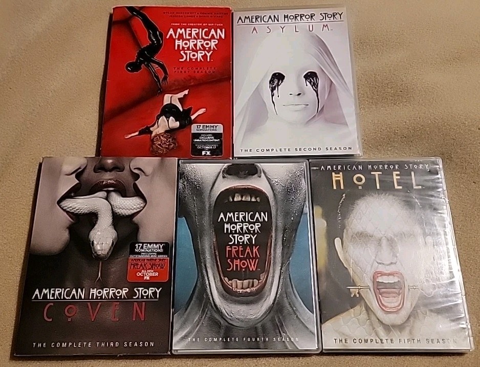 American Horror Story: Seasons 1-5 DVD LOT Bundle Season 1 2 3 4 5 Asylum Coven