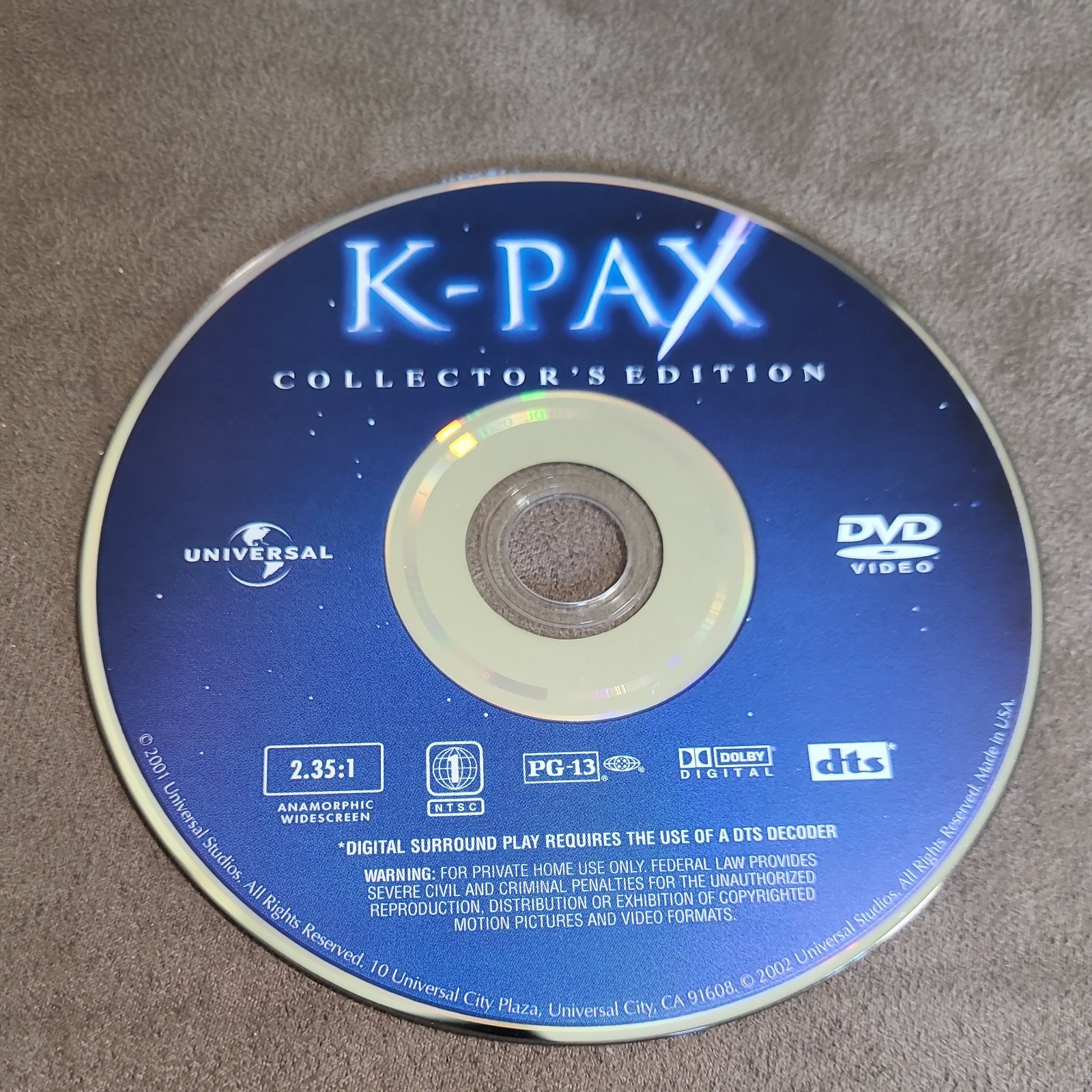 K-Pax (DVD, 2001)