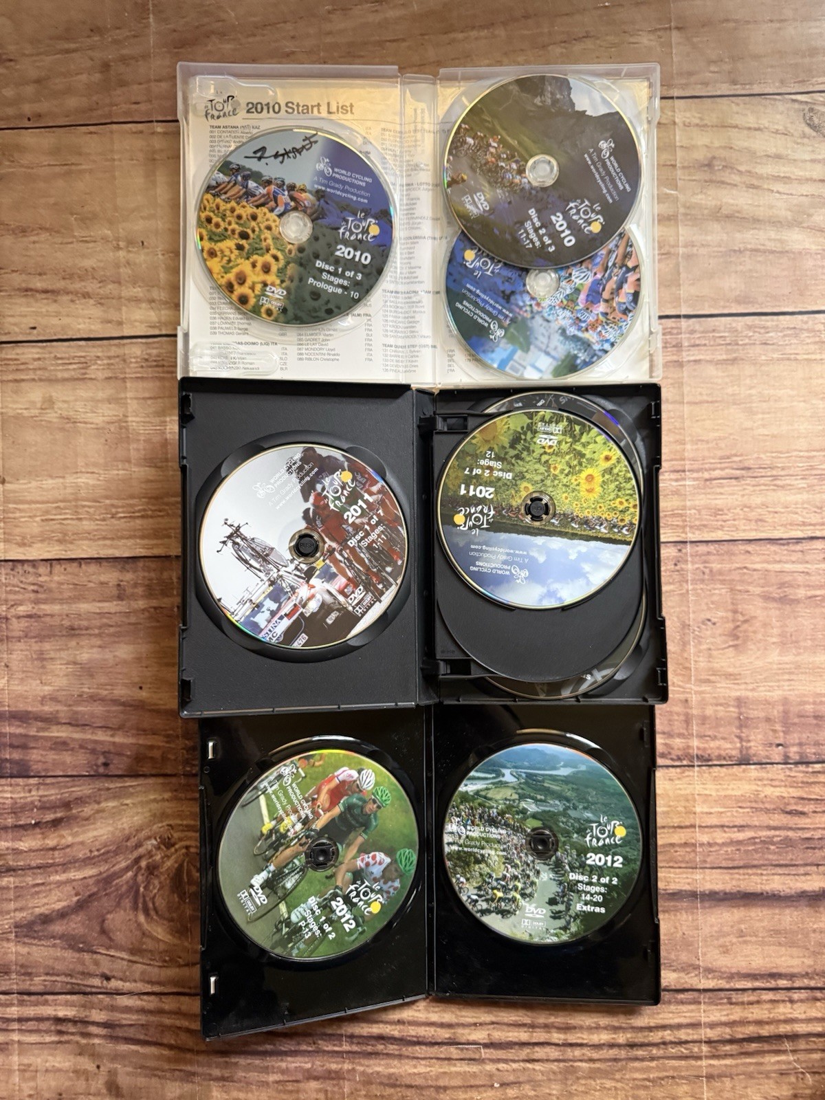 World Cycling Productions DVD Lot O 15 Giro D’Italia Tour De France 2000s Tested