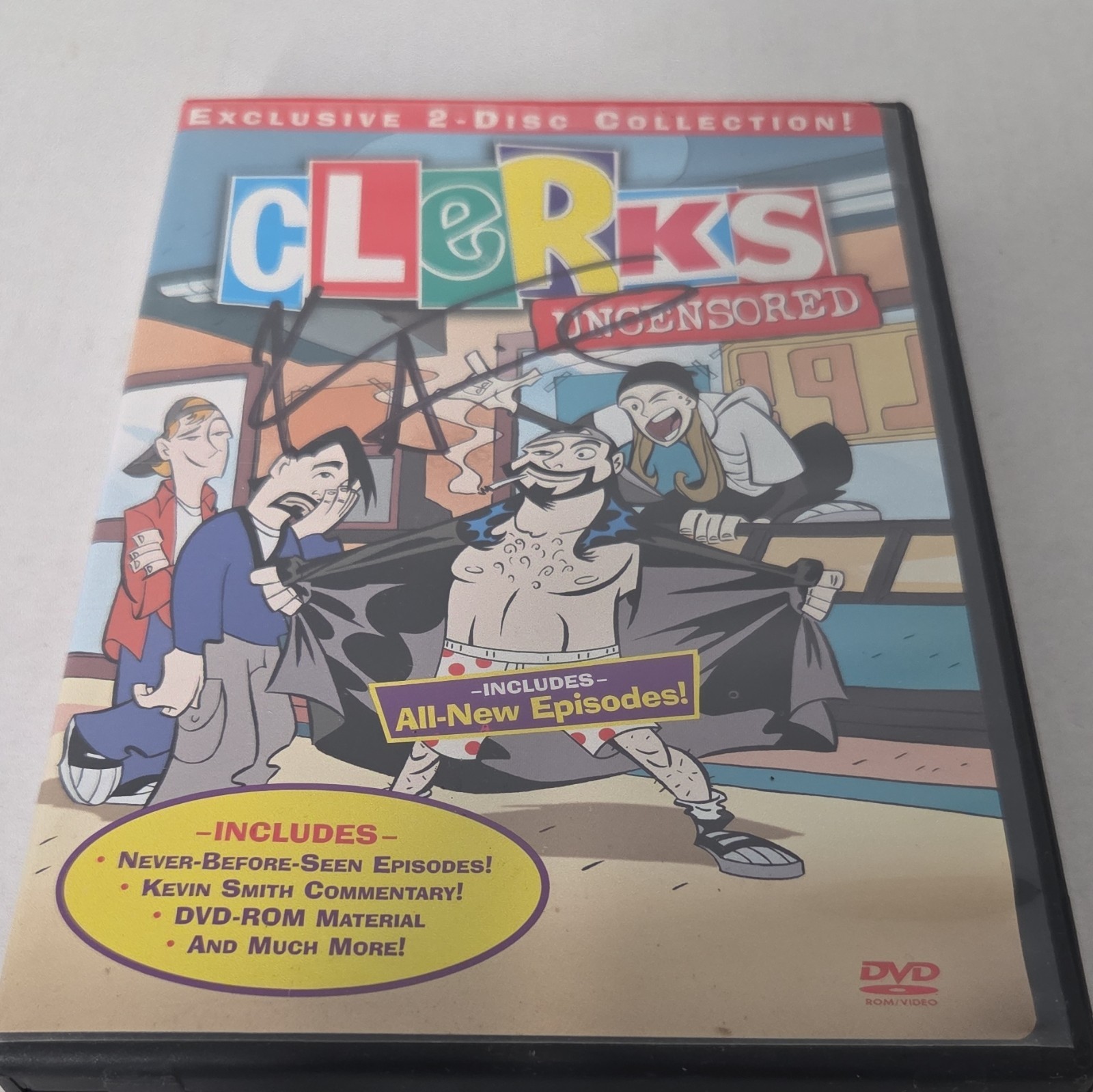 Clerks Uncensored 2-Disc Set Autographed By Kevin Smith