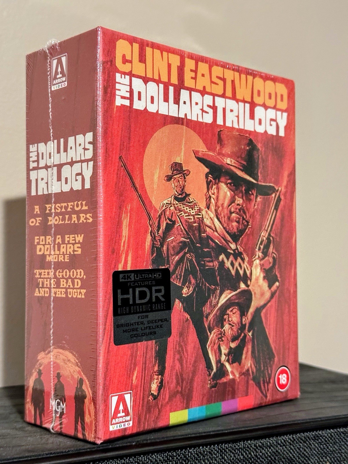 The Dollars Trilogy (4K UHD, Blu-Ray) [Region Free + B] LE Arrow UK Box Set NEW
