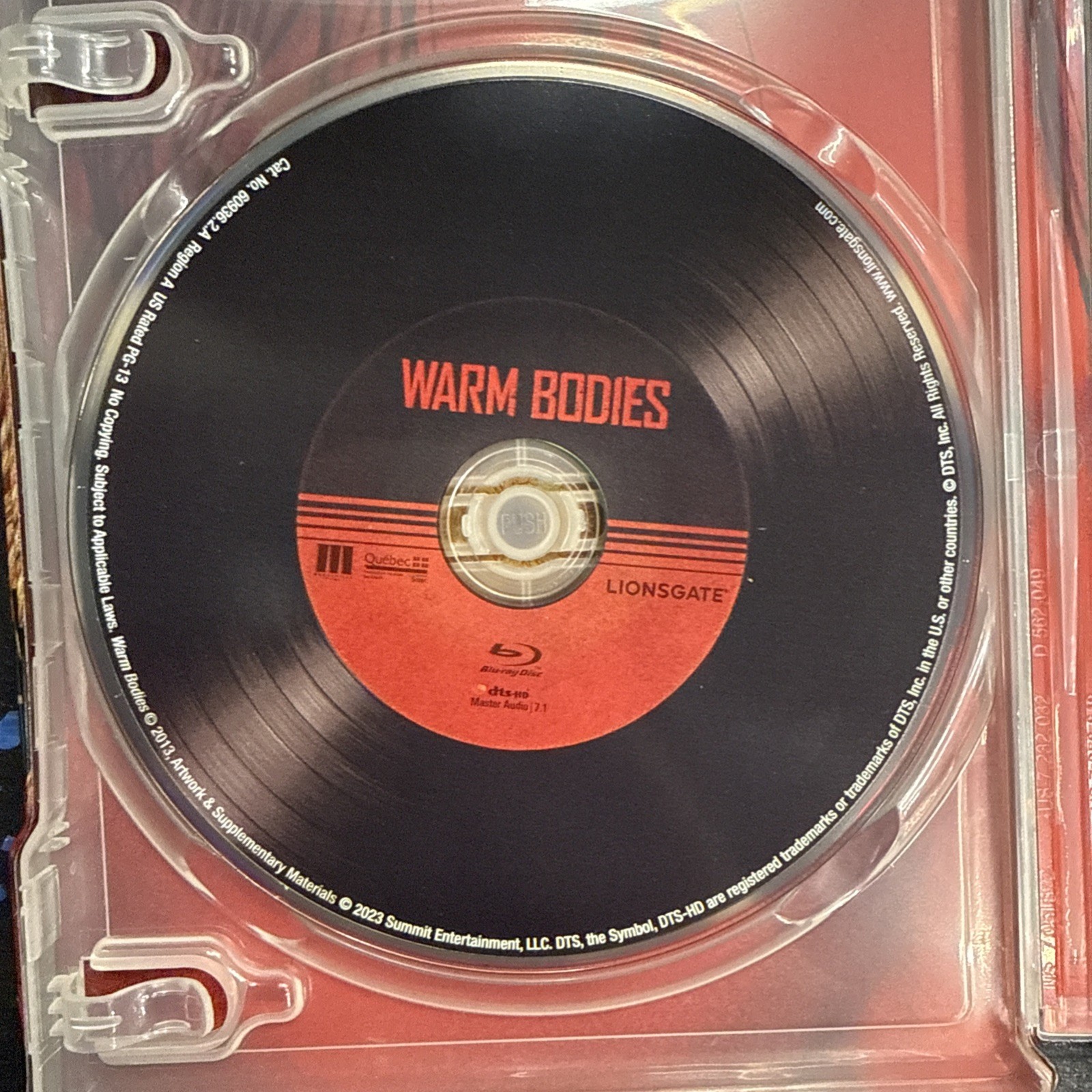 Warm Bodies w. Steelbook OOP (4K UHD + Blu-ray , Region Free) NO DIGITAL