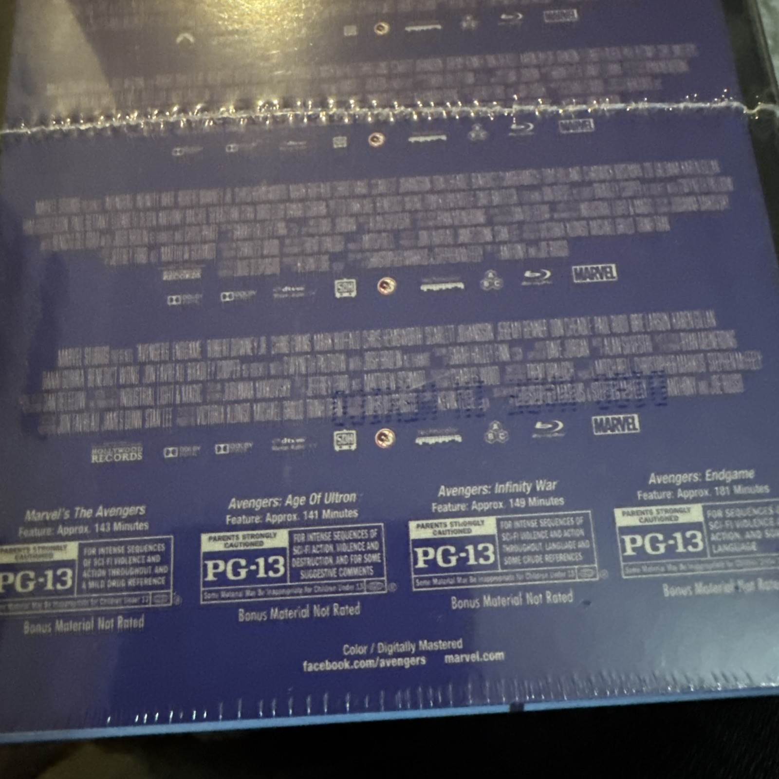 Avengers Steelbook 4k Ultra HD + Blu-Ray + Digital 4-Movie Collection New