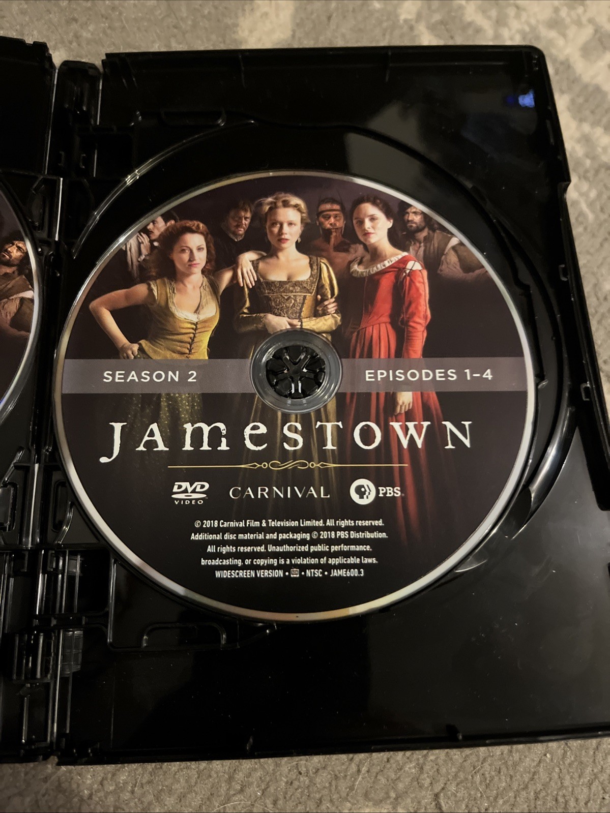 Jamestown Complete Series Seasons 1-3 DVD PBS Colonial America Period Drama