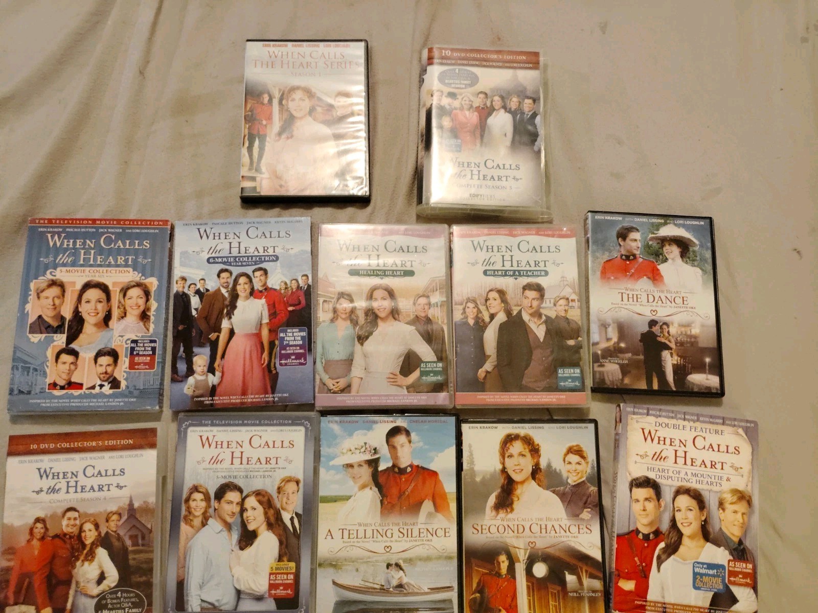 Lot Of 12 When Calls The Heart Hallmark Series Movies & TV Show DVDs