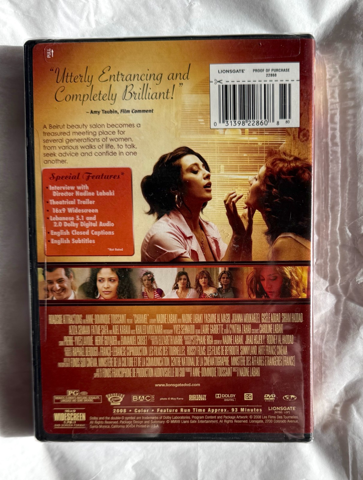 Caramel DVD Brand NEW Factory SEALED Case OOP Lebanese Foreign Language Film