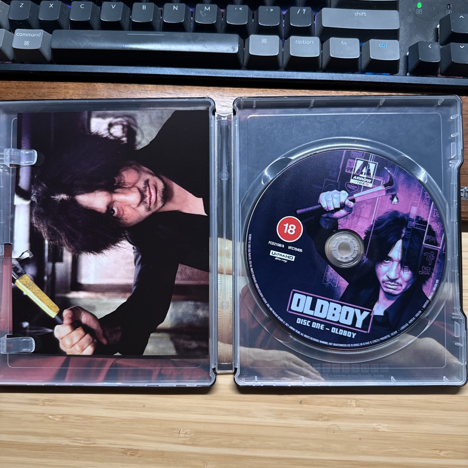 OLDBOY *RARE* 1st Edition UK Blu-ray Steelbook – comes with arrow video discs