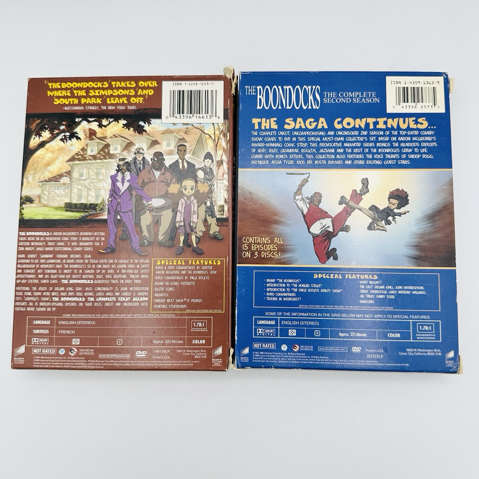 The Boondocks DVD Lot! Seasons 1 & 2