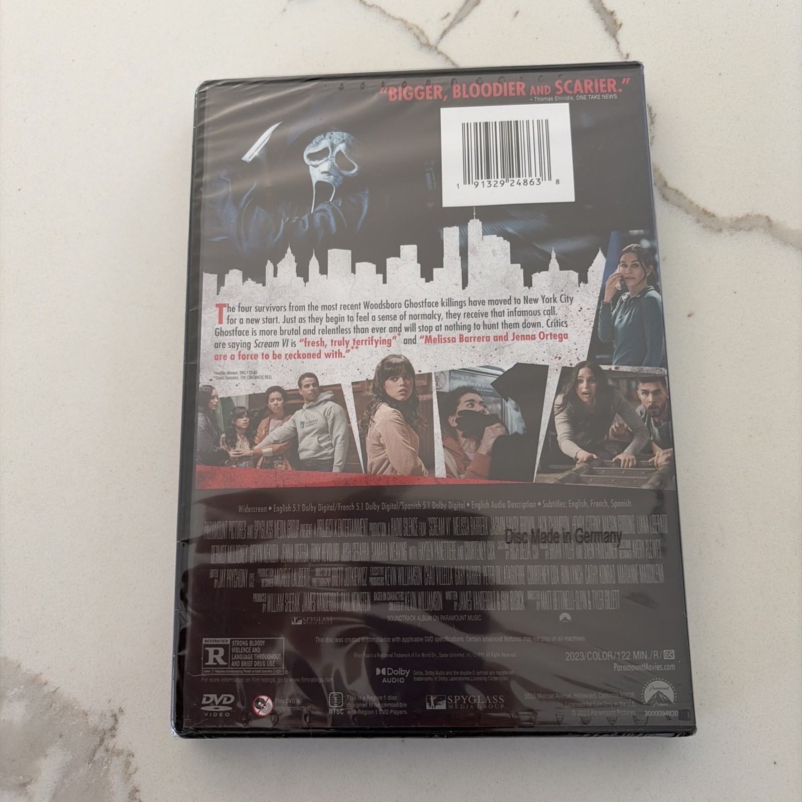 Scream VI (DVD, 2023) BRAND NEW AND FACTORY SEALED!!!