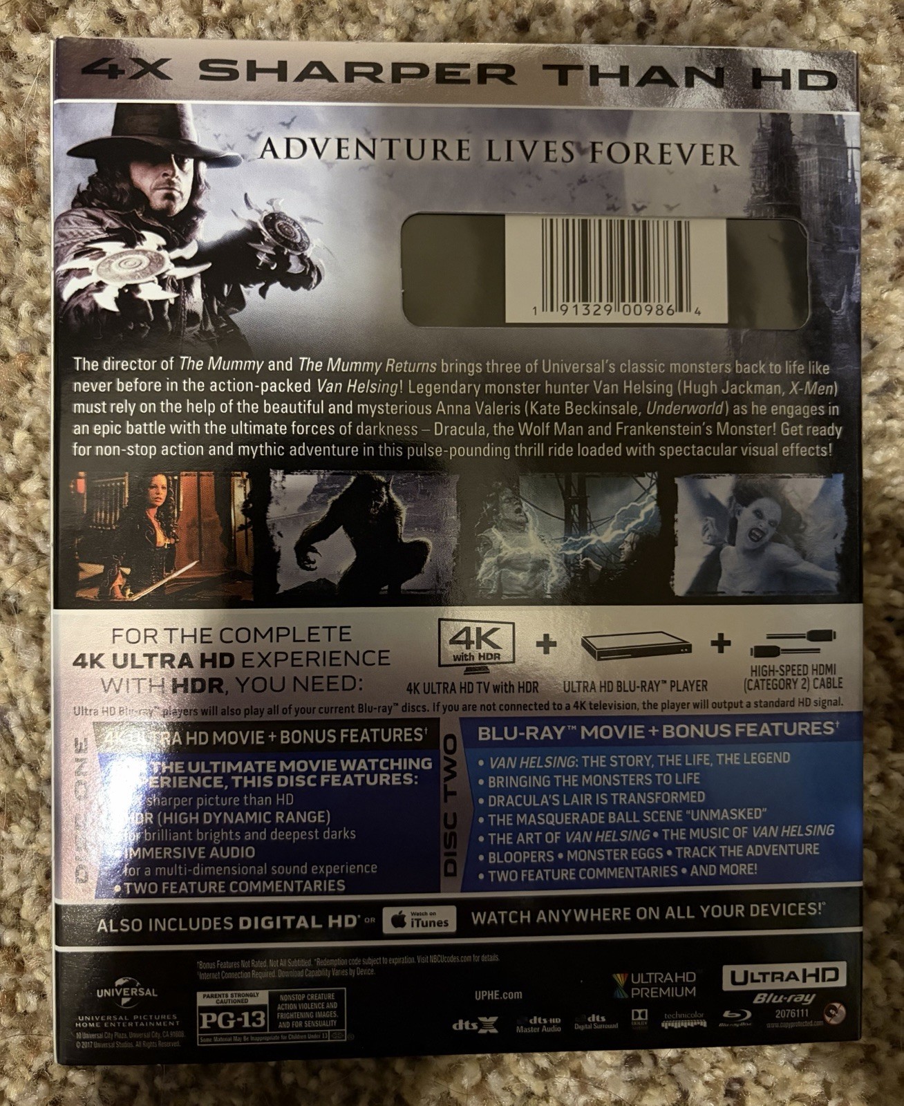 Van Helsing 4K Ultra HD + Blu-ray W/ Slipcover
