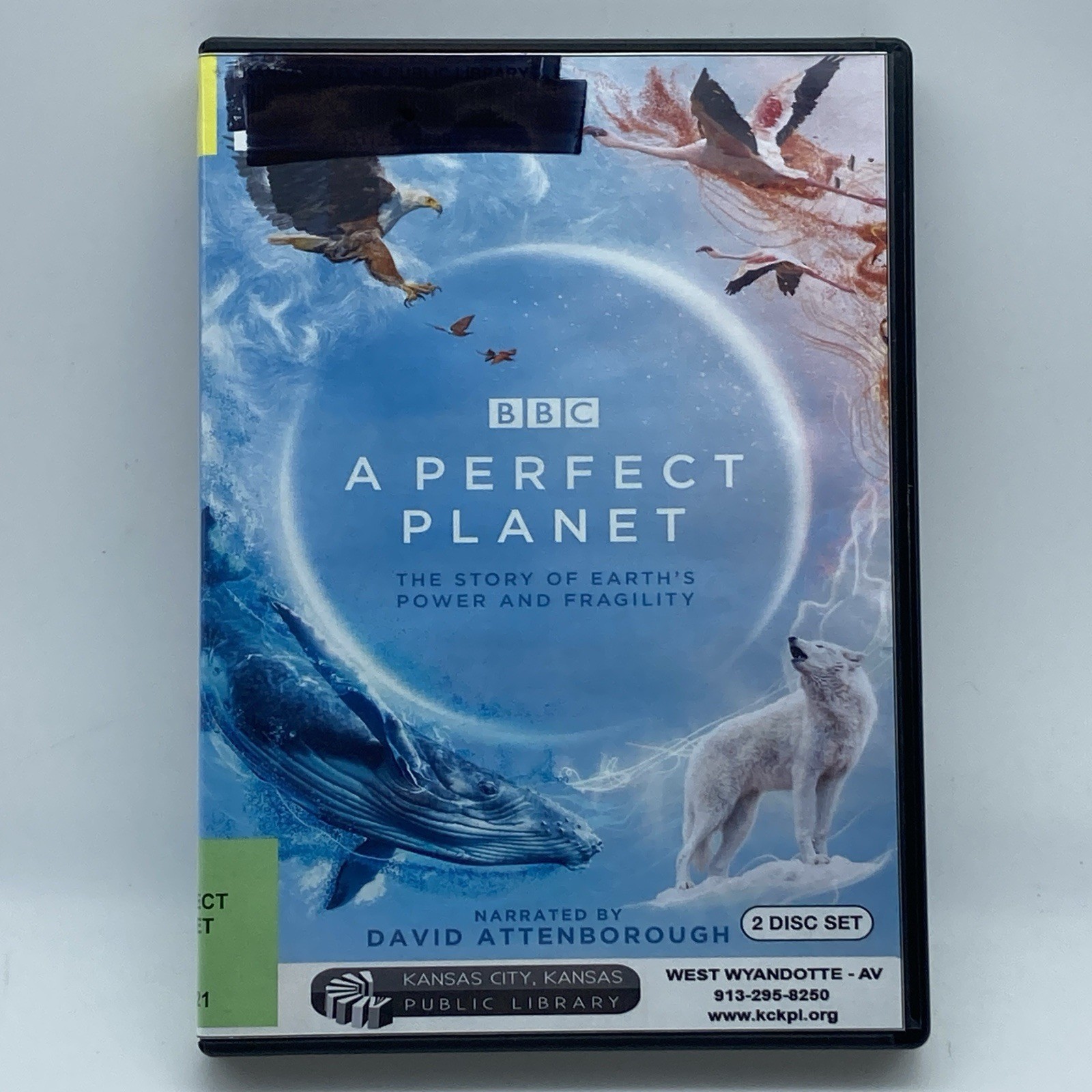 A Perfect Planet 2-DVD 2020 BBC Earth Natural World Life Nature EX-LIBRARY