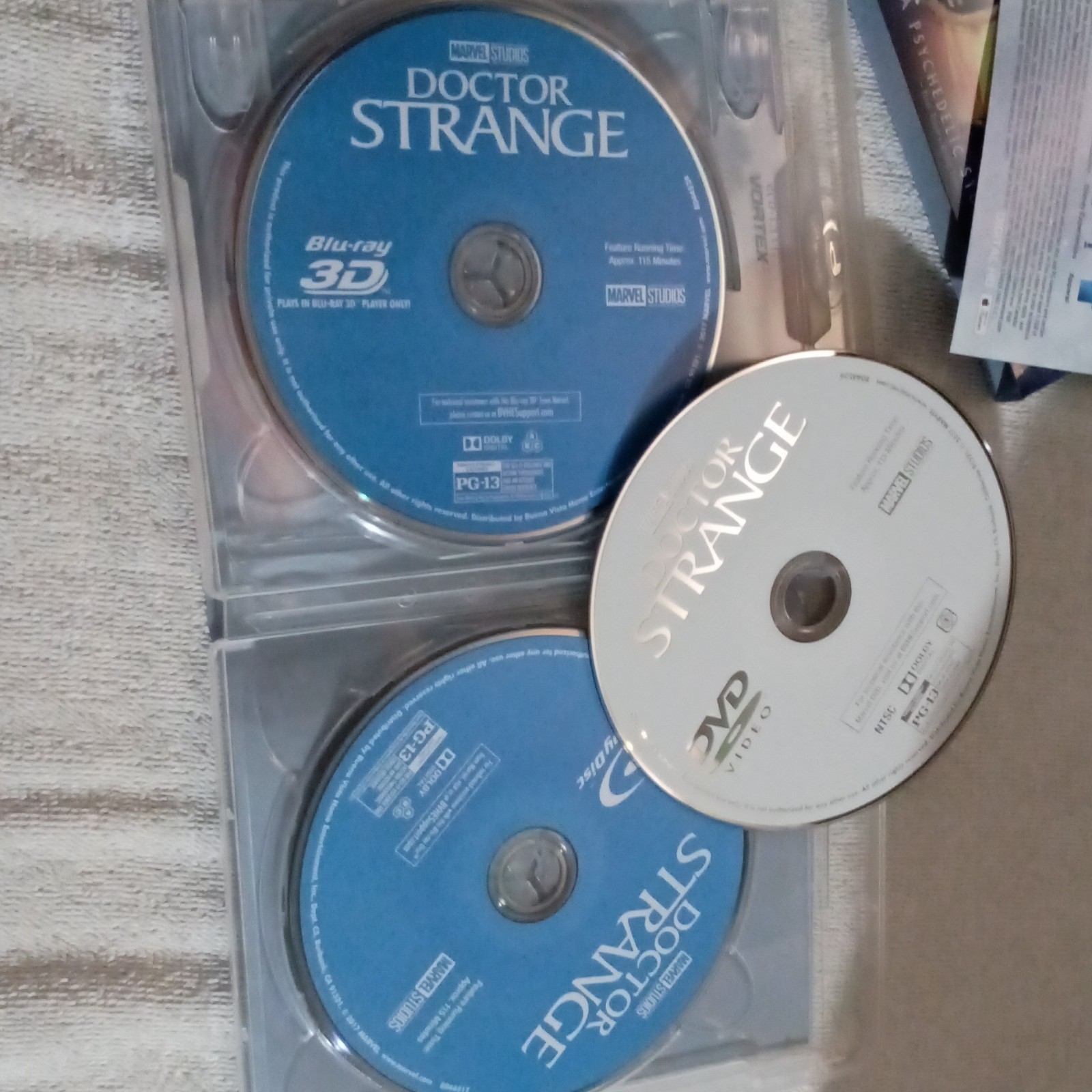 Marvel Studios Doctor Strange Blu-ray 3D+Blu-ray+DVD Cinematic Ed PG-13 Eng