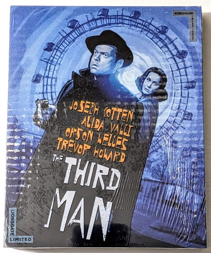 The Third Man Steelbook (4K Ultra HD + Blu-ray, 1949) Factory Sealed