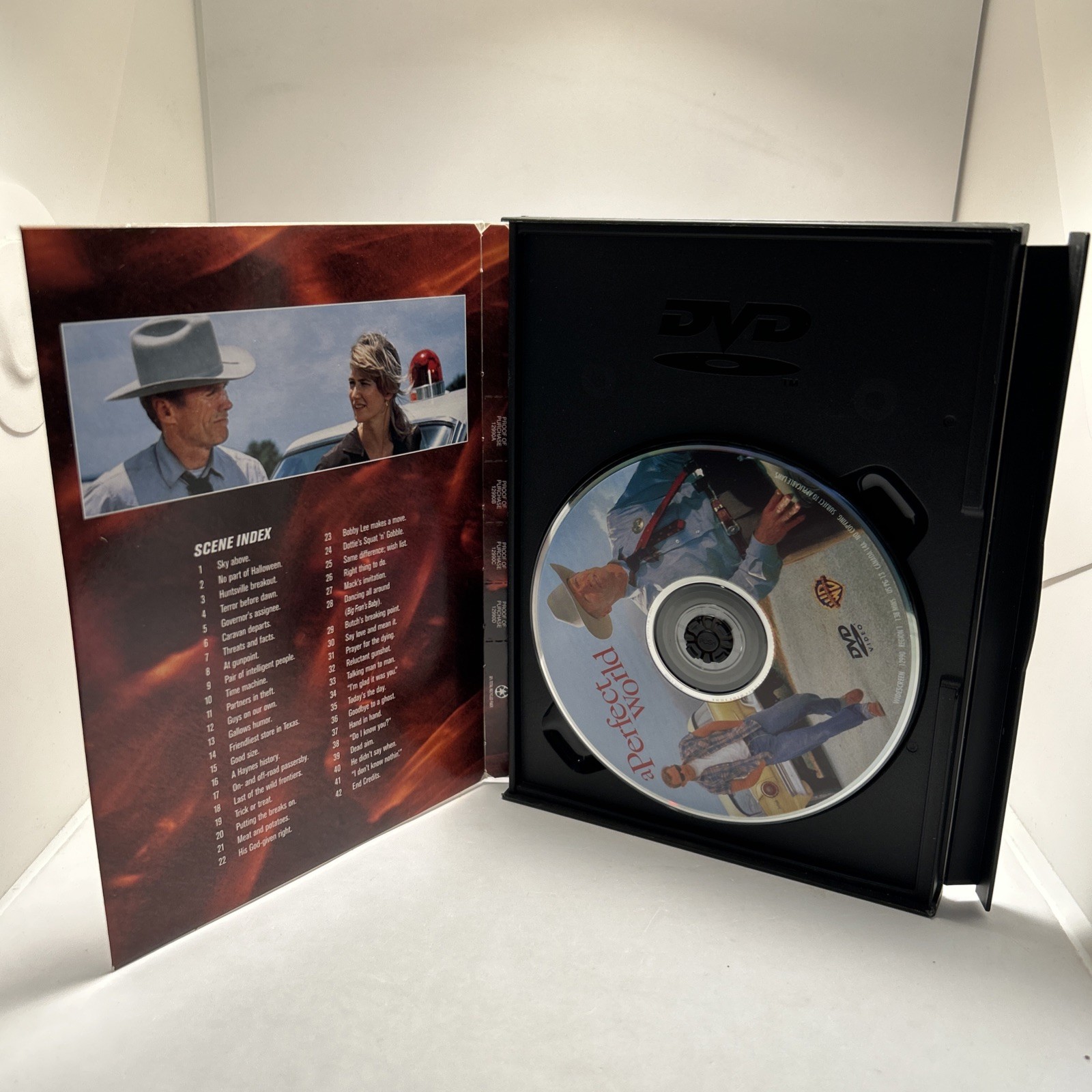 A Perfect World (DVD, 1993) Tested Fast Shipping! Eastwood & Costner!