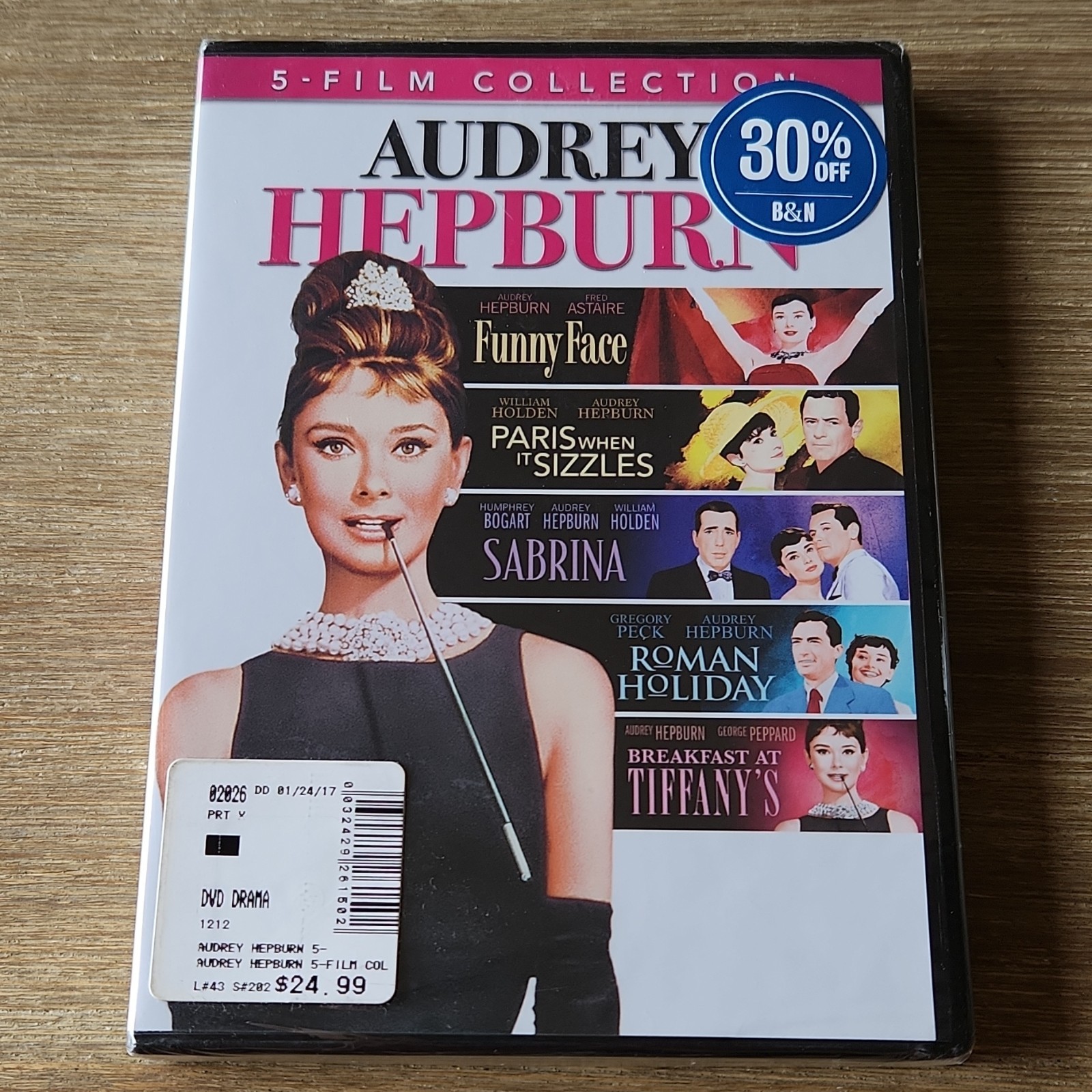 Paramount Audrey Hepburn DVD 16:9 NTSC Region 1 English Subtitles