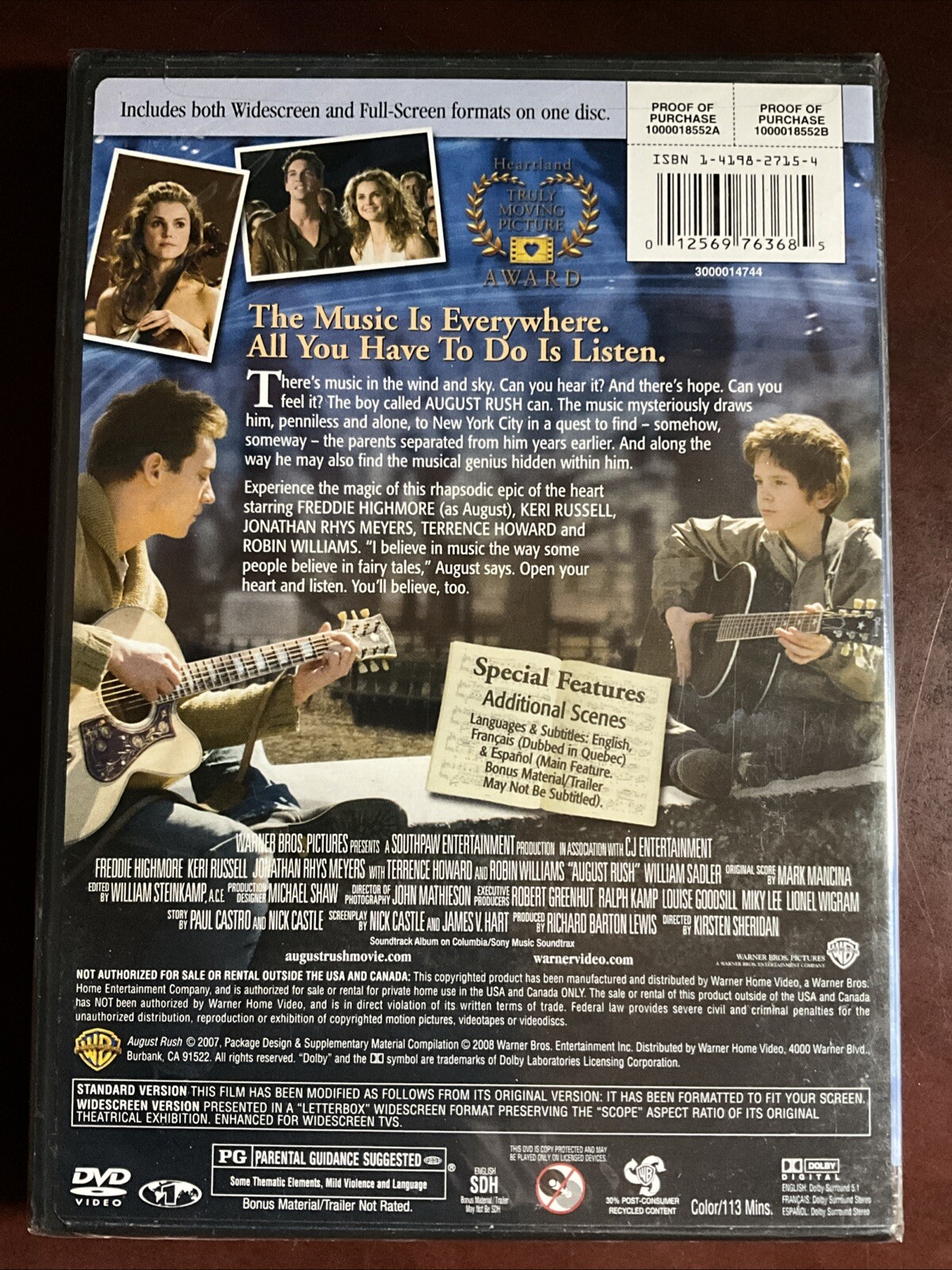 August Rush (DVD, 2007)