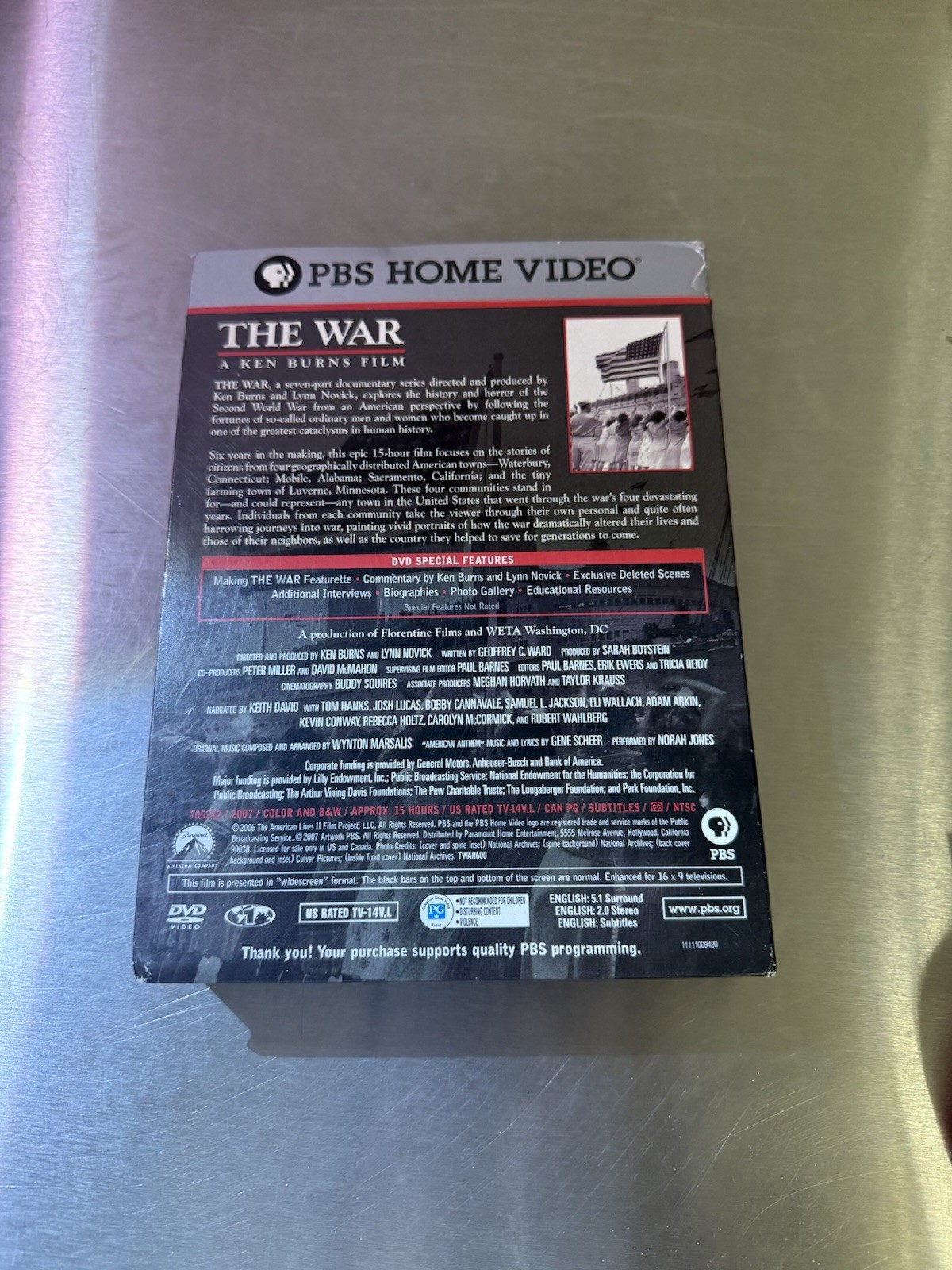 The War Ken Burns Documentary SevenPart Series DVD 2007 PBS Home Video TV14