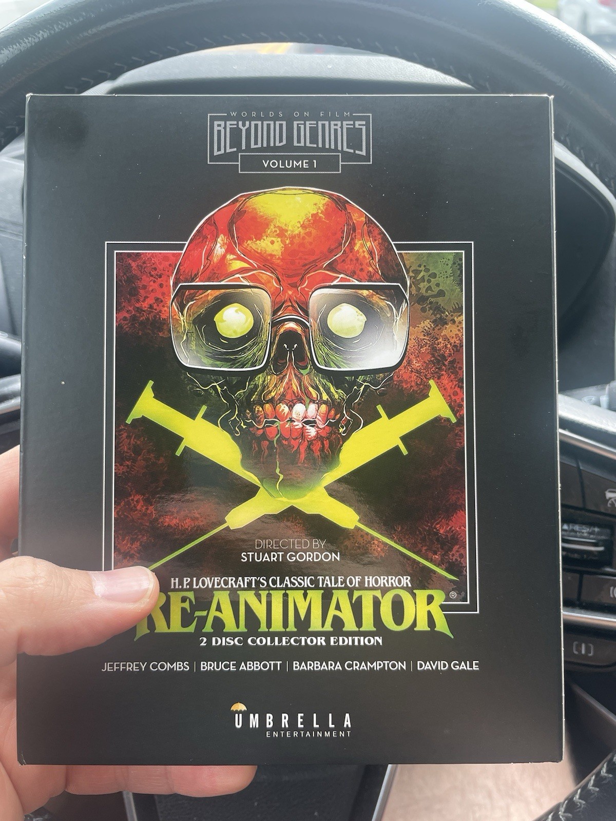 Re-Animator Integral Cut Umbrella Rare OOP Blu-ray HTF Cult Horror