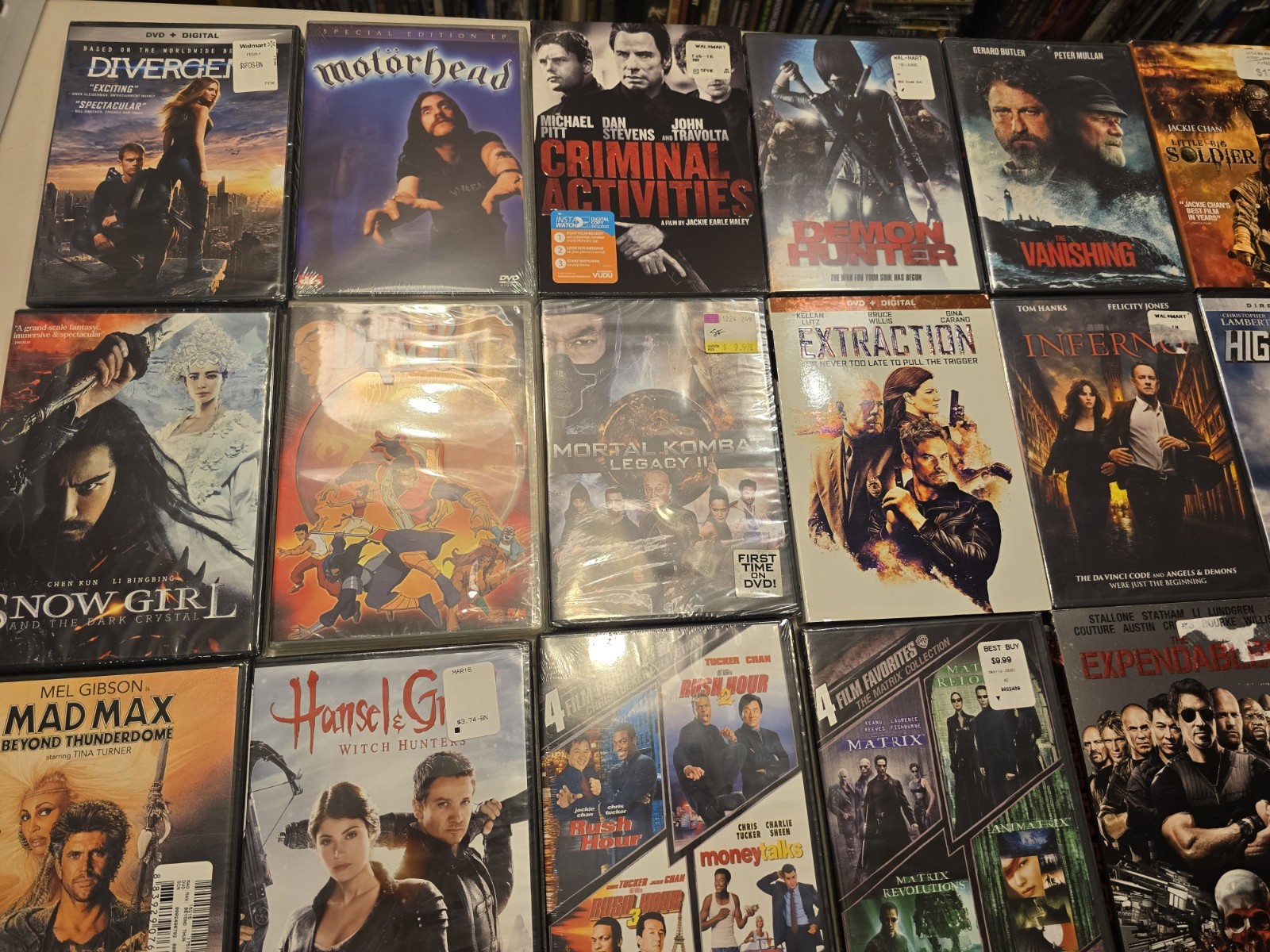 Huge Brand New Action Martial Arts Sword Fighting Dvd Lot of 24 Kill Bill Rush