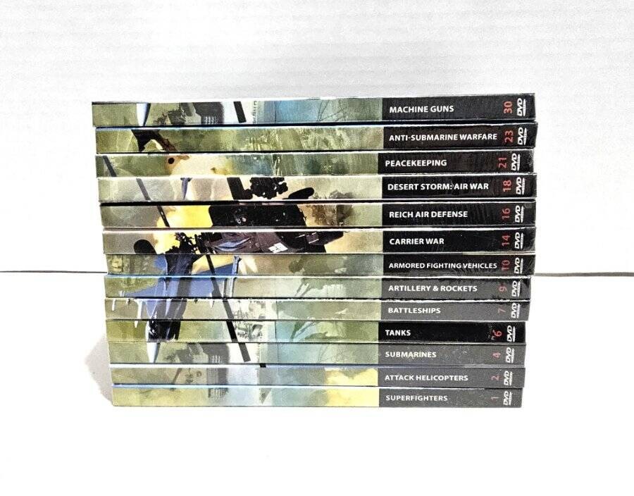 13 Weapons of War Dvd’s Desert Storm: Airwar – Machine Guns – Submarines