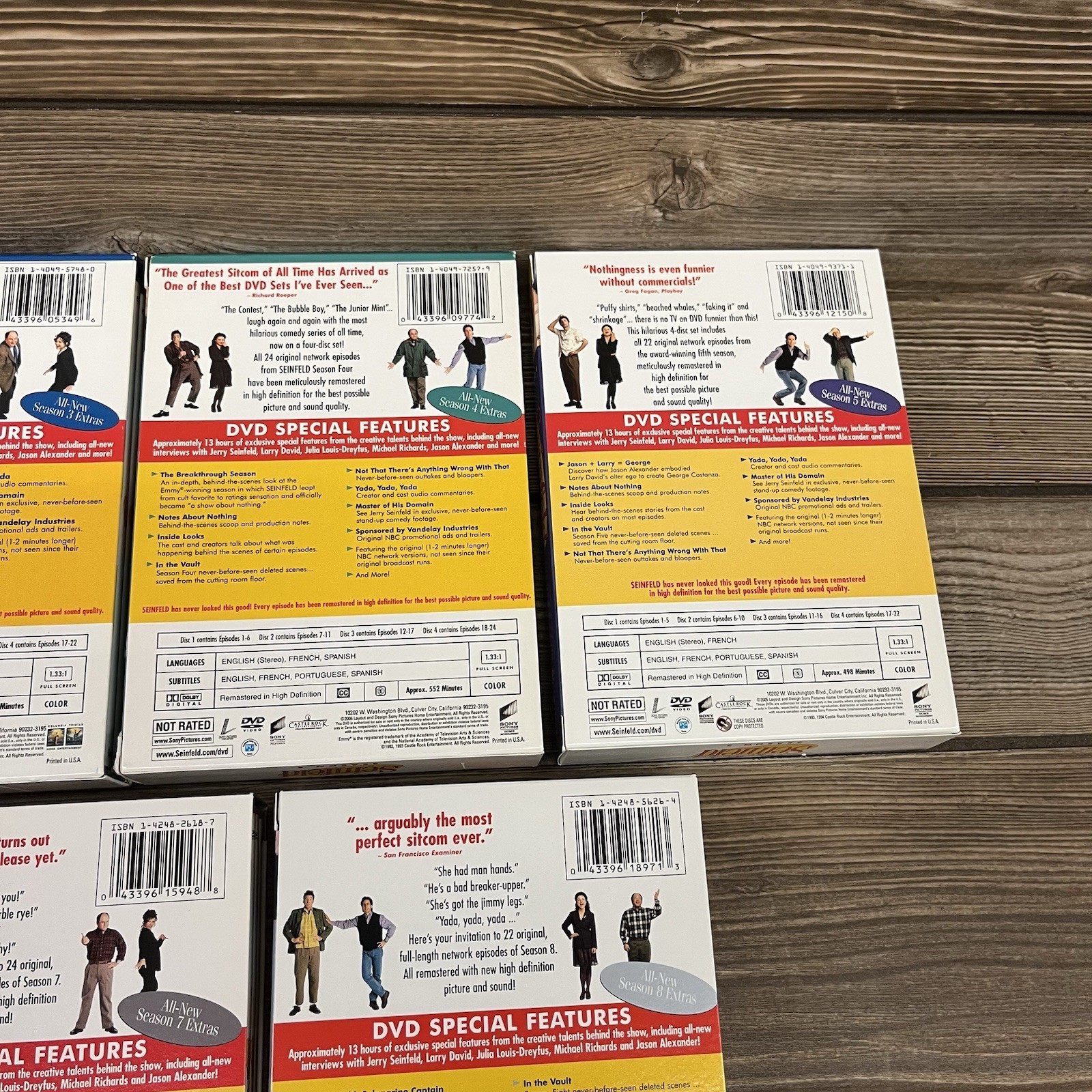 Seinfeld DVD (2004) Comedy TV Sitcom – Box Sets Seasons 1-8 (1 2 3 4 5 6 7 8)